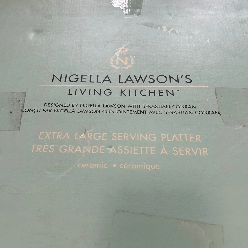 Nigella Lawson Living Kitchen XL Serving Platter Robin Egg Blue Sebastian Conran